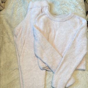 Forever 21 White Crew Neck Sweater